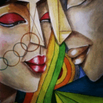 Deep in you eys, I lost myself. Mixed Medium on Paper 30X42cm