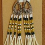 Handmade Beaded Quill Earrings. $62 (1)