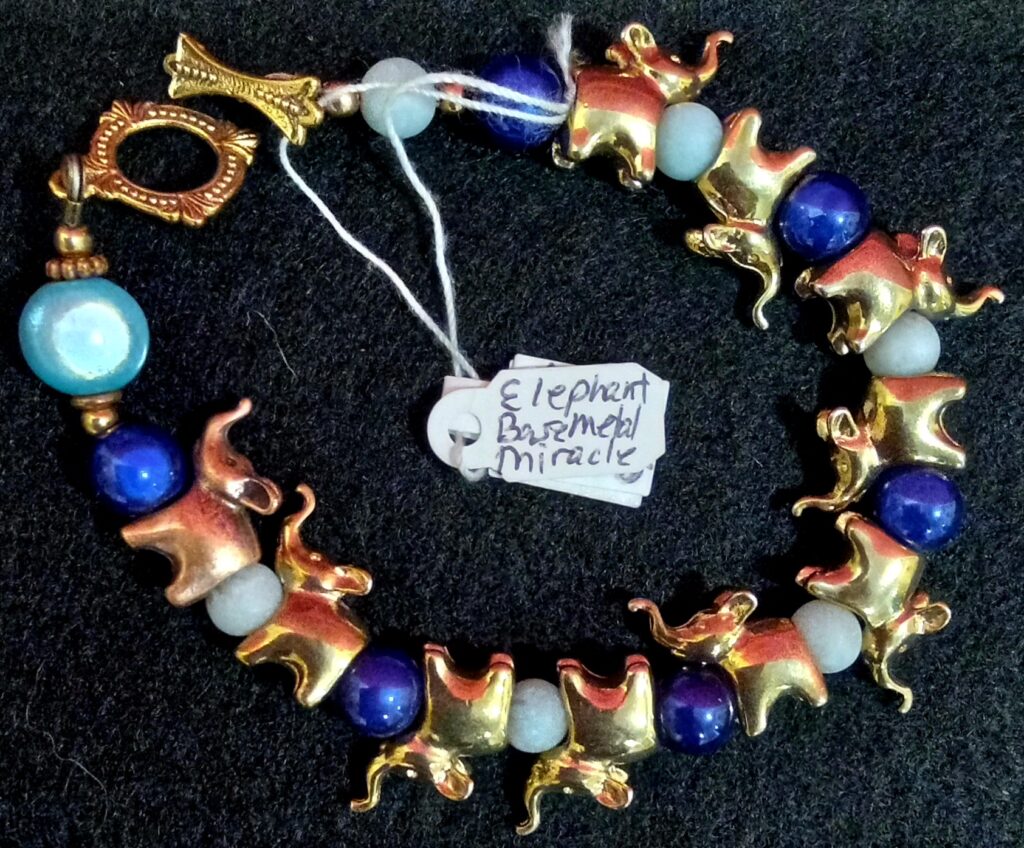 Handmade Elephant Base Metal Miracle Bracelet