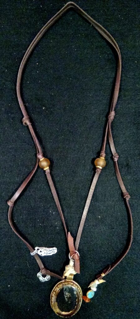 Handmade Tibetan Brass Quartz Necklace