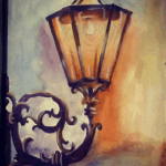 Lantern. Water in Paper