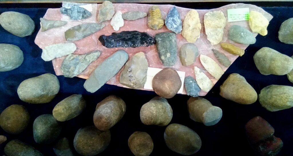 Paleo Arrow heads, and Pestles