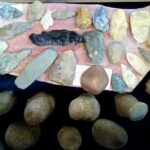 Paleo Arrow heads, and Pestles