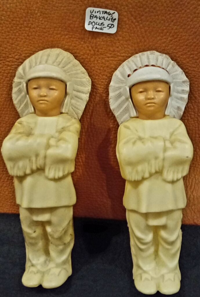 Vintage Bakalite Dolls (Pair)