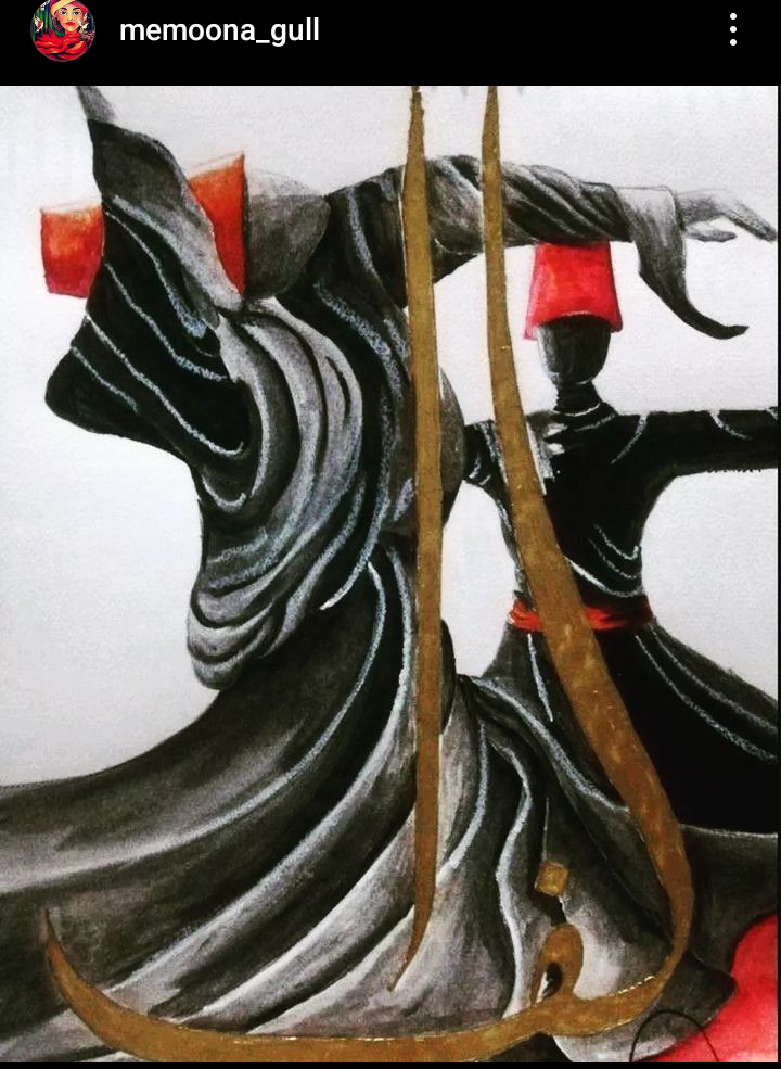 Whirling Darvish Painting