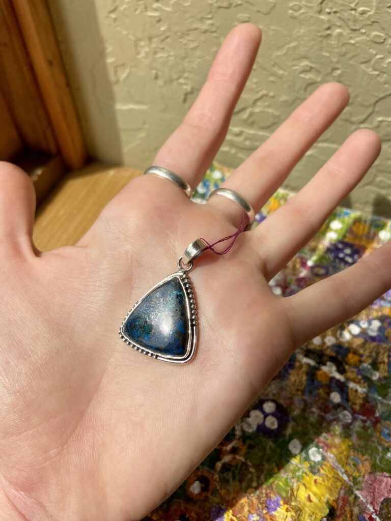 Azurite 925 Pendant from Ukraine