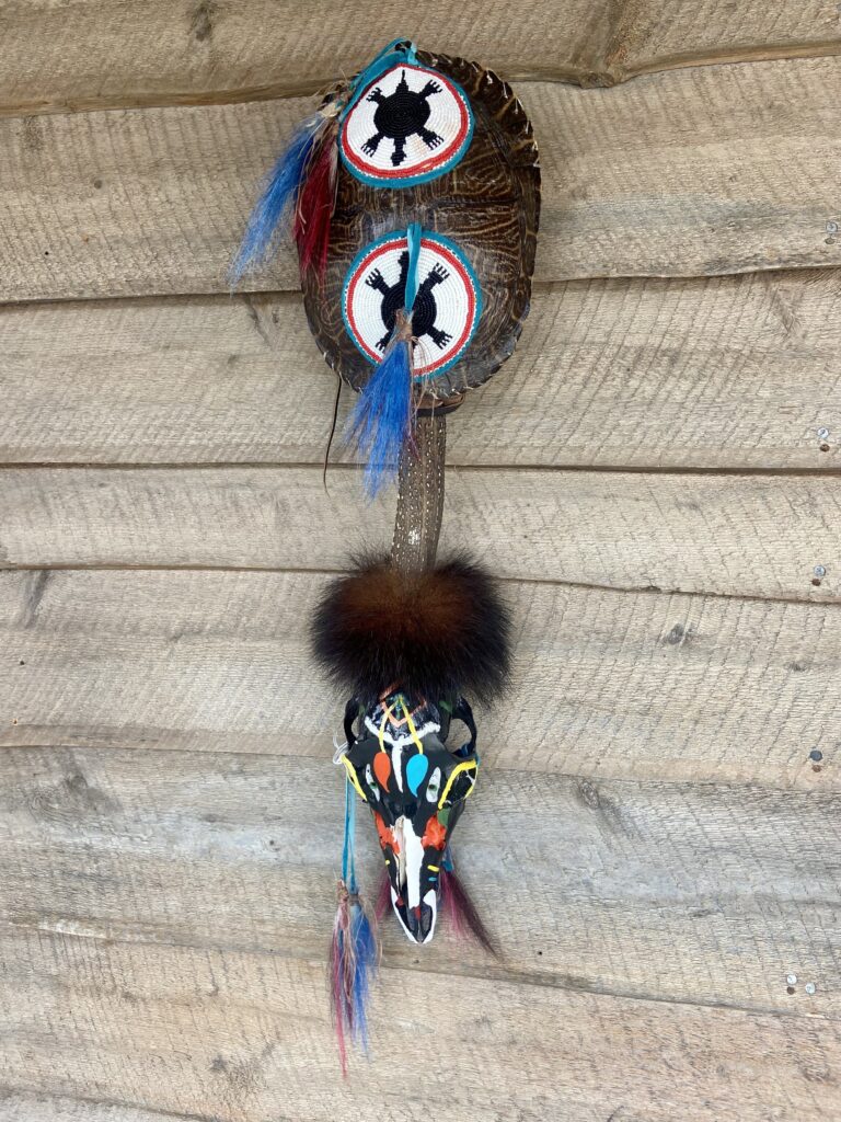 Turtle Shell + Deer Skull Shaman Rattle